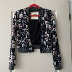 A&F Floral Bomber Jacket